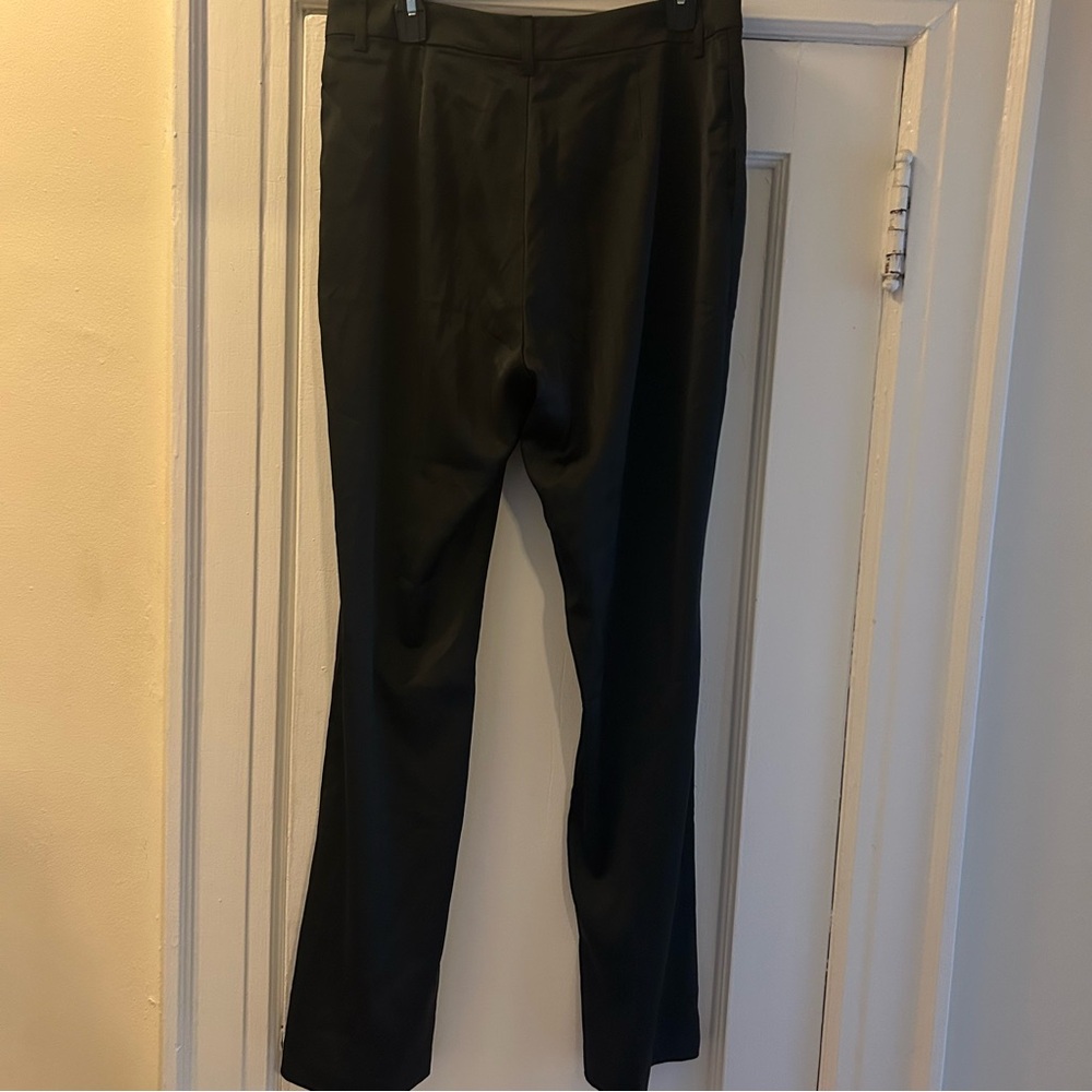 Elegant Satin Black Trousers - Picture 3 of 7
